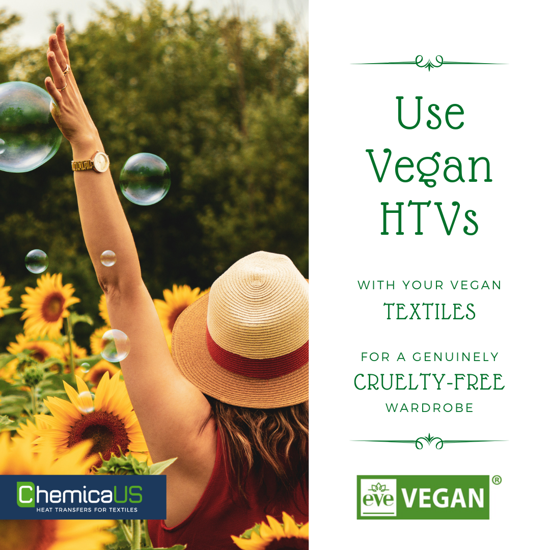 use Vegan HTVs with your Vegan textiles
